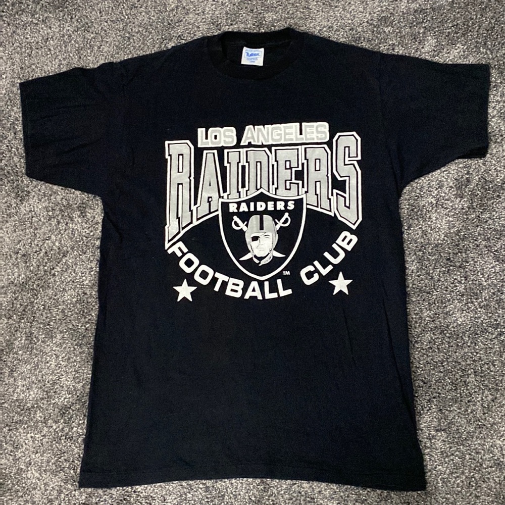 VINTAGE 1990 Los Angeles Raiders T-Shirt. Large
